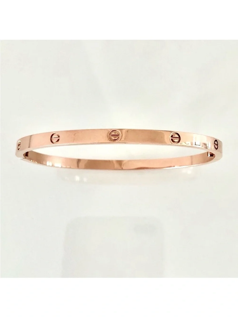 Generic Small Model Screw Bangle Bracelet with Screwdriver in Rose Gold